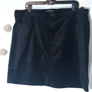 Black Little Mini Skirt Cotton Blend